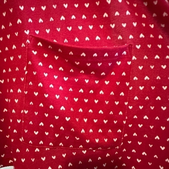 LulaRoe Red & White Cardigan with Pockets - Picture 5 of 7